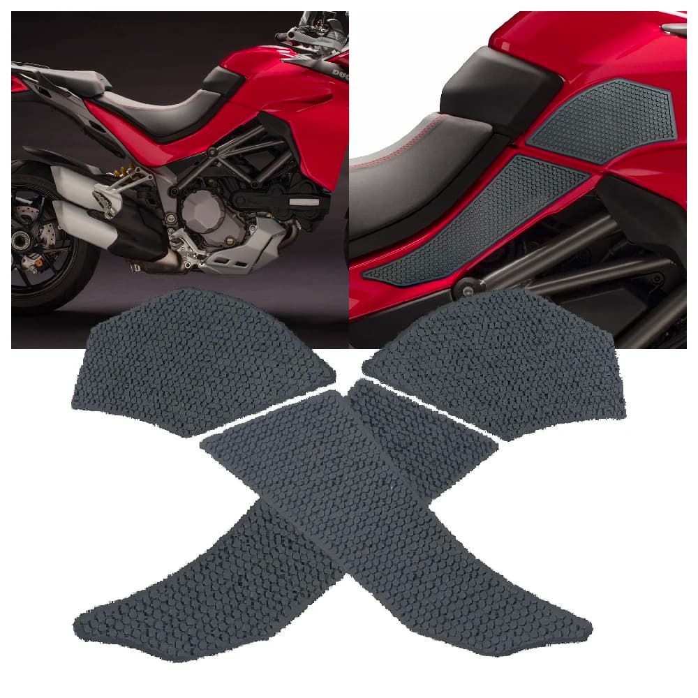Misura per Ducati Multistrada 1260 1200 PIKES PEAK 1260S 1200S 2015-2020 Moto Rilievo del Carro Armato Carburante Lato Ginocchio Trazione Grip Pad