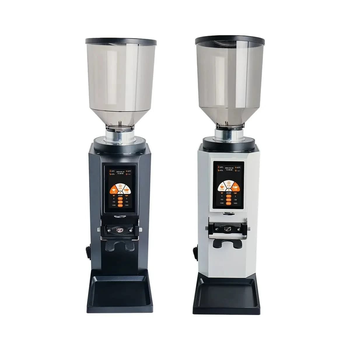 ZF83 Professional Commercial Espresso Machine 83mm Flat Burr High Efficiency Hotel Household 500W Stainless Aluminum Plastic