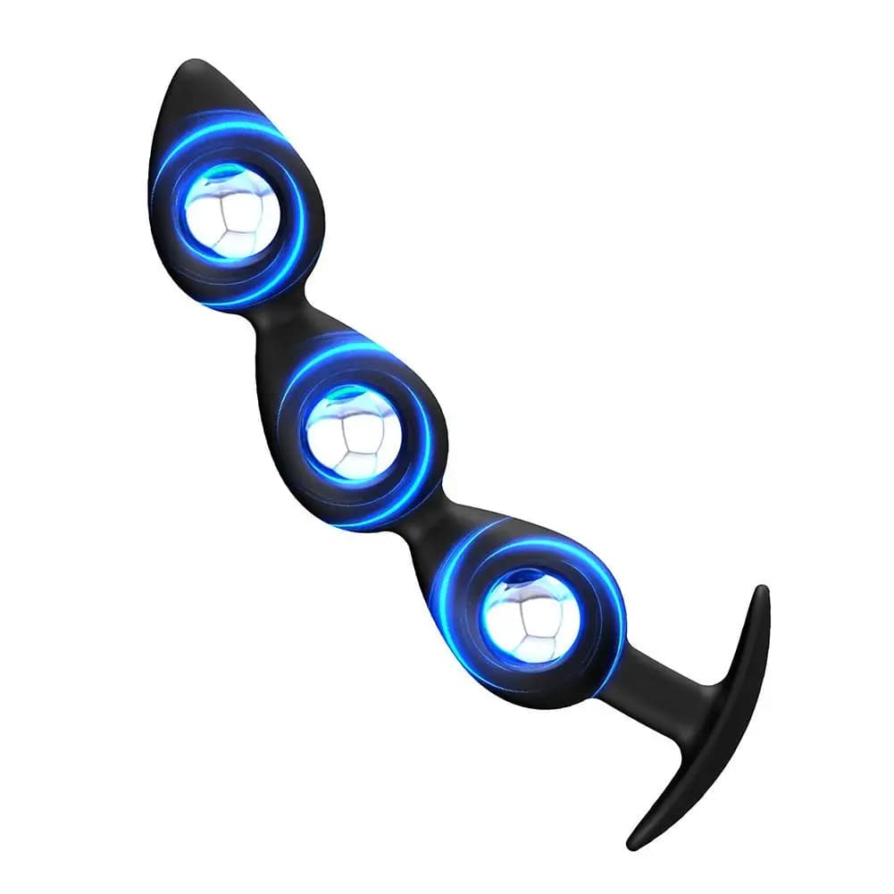 Tappi anali indossabili con sfere in acciaio all'interno delle perline anali Butt Plug Falso dildo Analplug Buttplug Butplug Adulto 18 Giocattolo del sesso per le donne