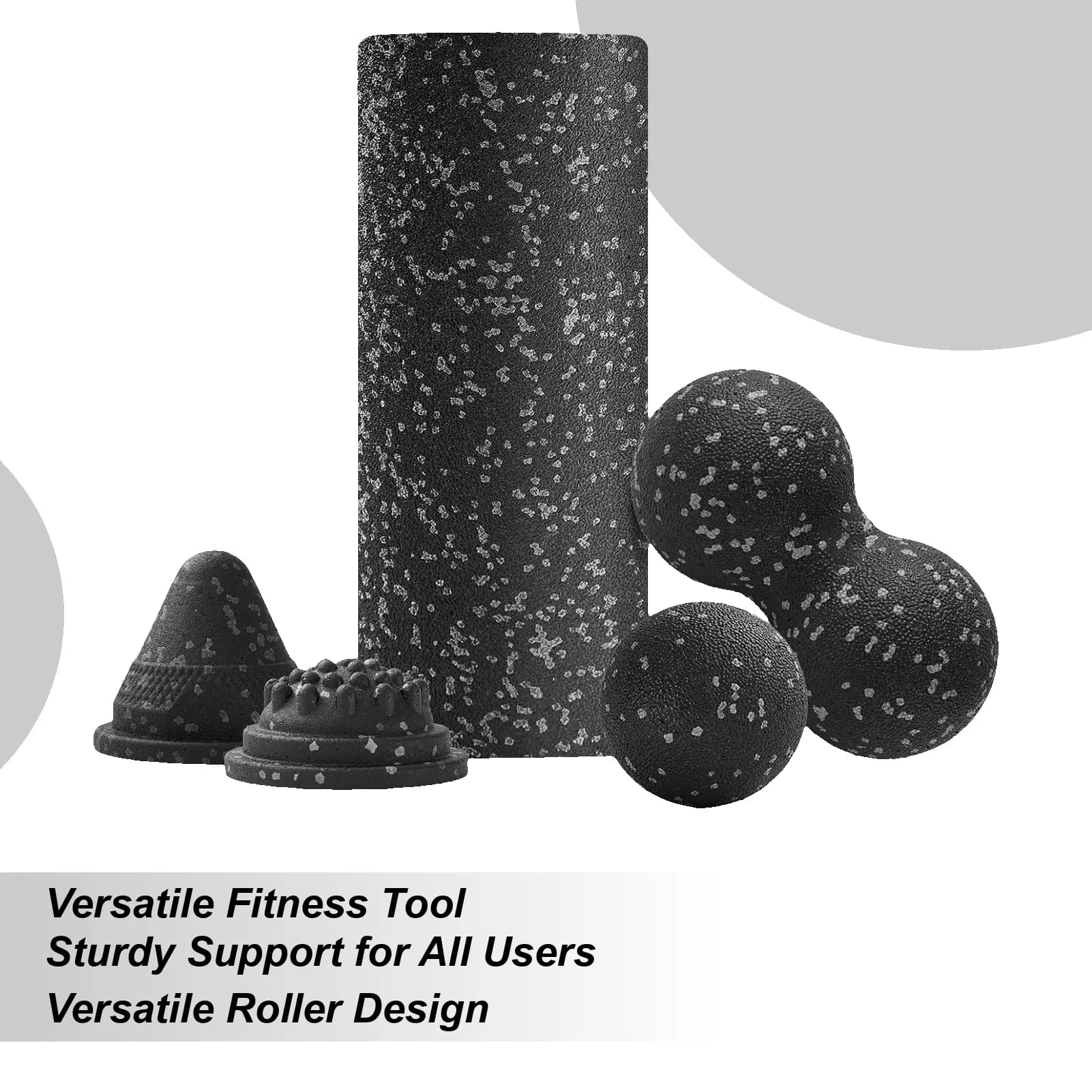 Foam Roller Kit Massage Foam Roller for Deep Fabric Massage Training Equipment with Wheel for Hotel Legs Training
