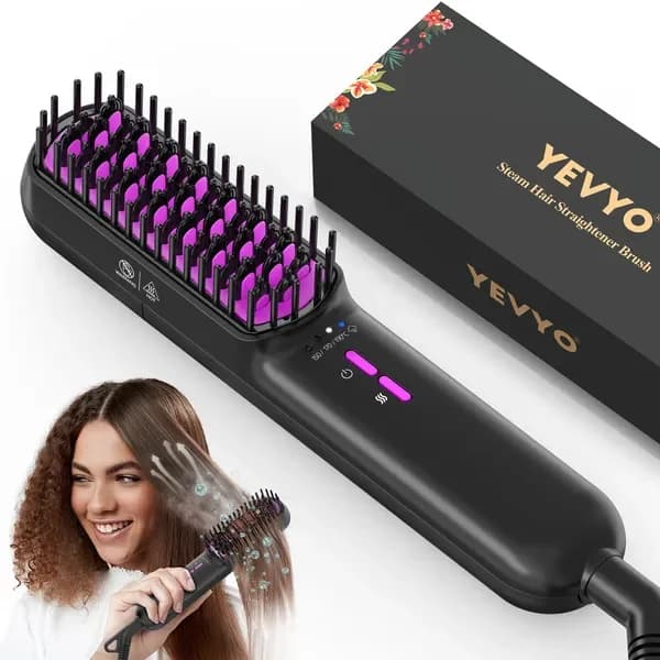 Smoothing Brush for Hair, Ionian Smooth Brush for Straight and Anti-Crespo Hair, Anti-Crush