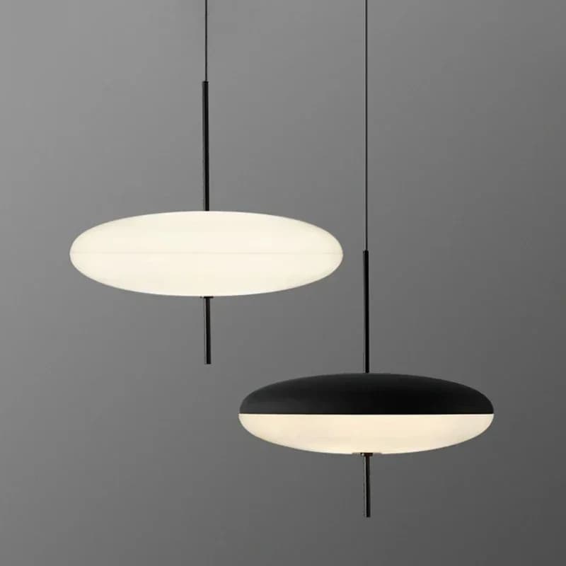 Lampada a sospensione a LED nordica Lampada di design con disco volante per camera da letto Soggiorno Bar Caffetteria Ufficio Apparecchio decorativo per la casa semplice per interni