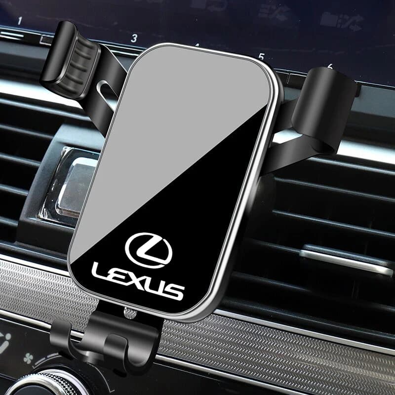 Supporto per telefono per auto ABS rotazione a 360 gradi staffa per impugnatura automatica a gravità per Lexus F SPORT GX460 Ct200h IS250 ES 220D IS200 Fsport GS GX IS