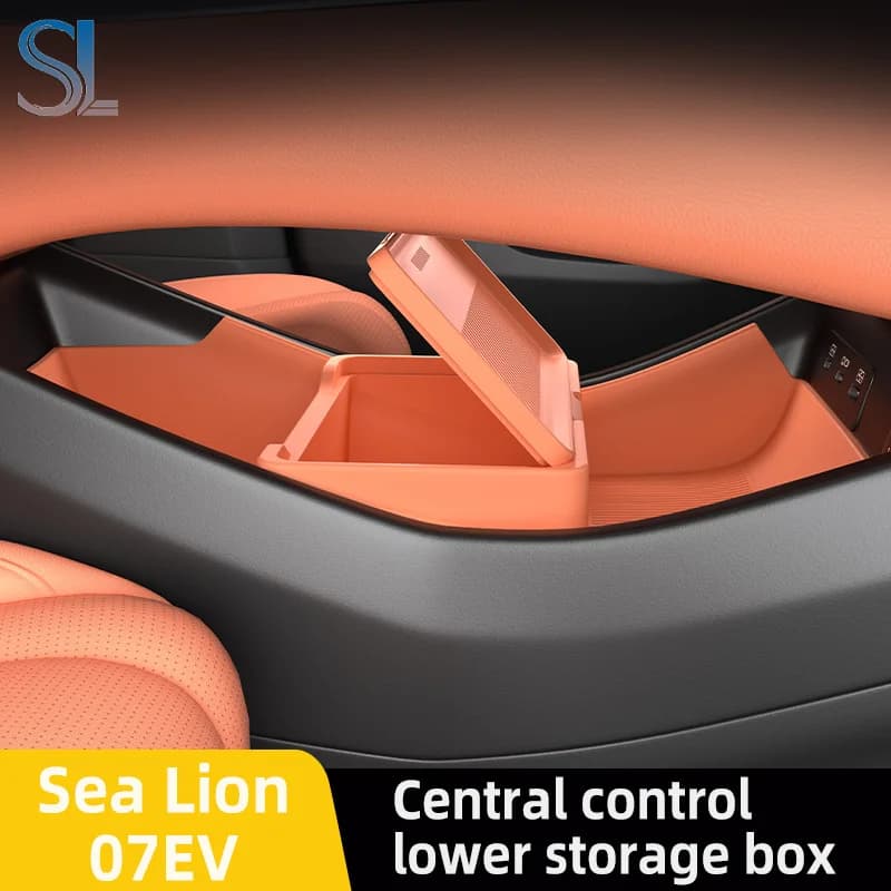 Per BYD SEALION 7 EV 2025 scatola portaoggetti bracciolo centrale scatola nascosta portabicchieri organizzatore accessori interni