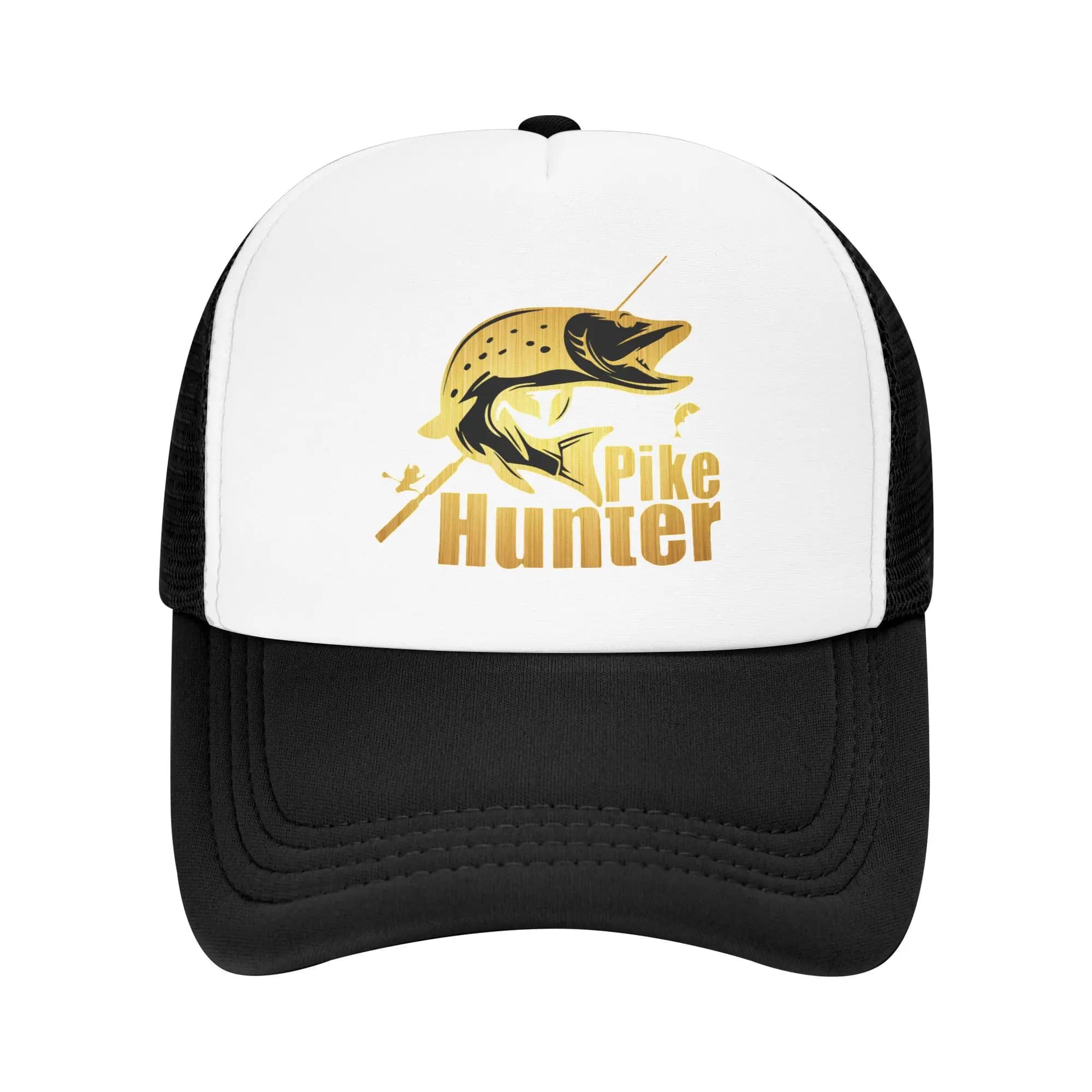 Classic Pike Hunter Baseball Hat for Men and Women, Breathable, Fishing, Truck Hat, Snapback Hat for Foreign