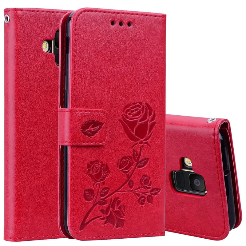 Custodia in pelle per Samsung Galaxy A6 2018 custodia SM A600 A600F portafoglio Custodia Flip per Samsung A6 Plus 2018 cover A605 A605F funda Capa