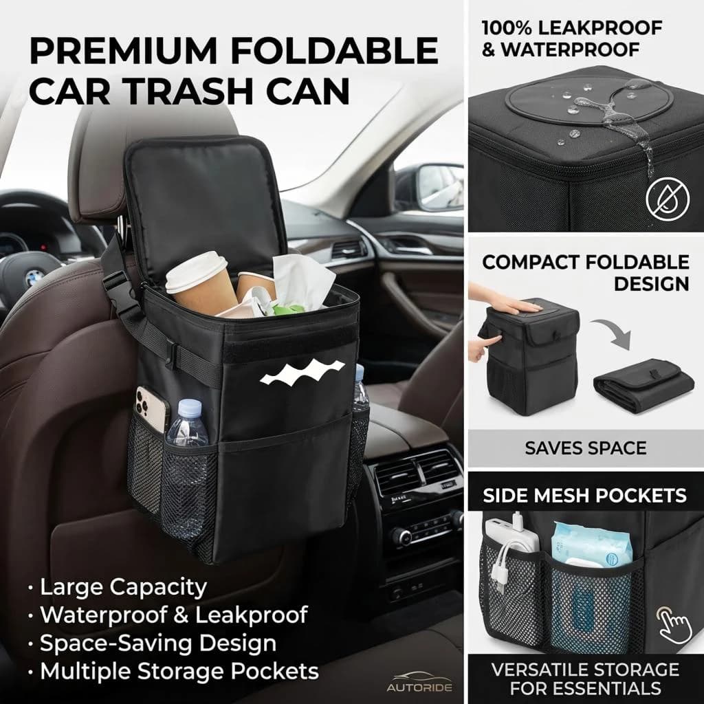 Waterproof car trash can storage bag Removable and portable vehicle storage bag For BYD Leopard 5 8 BAO 5 8 Titanium 3 7