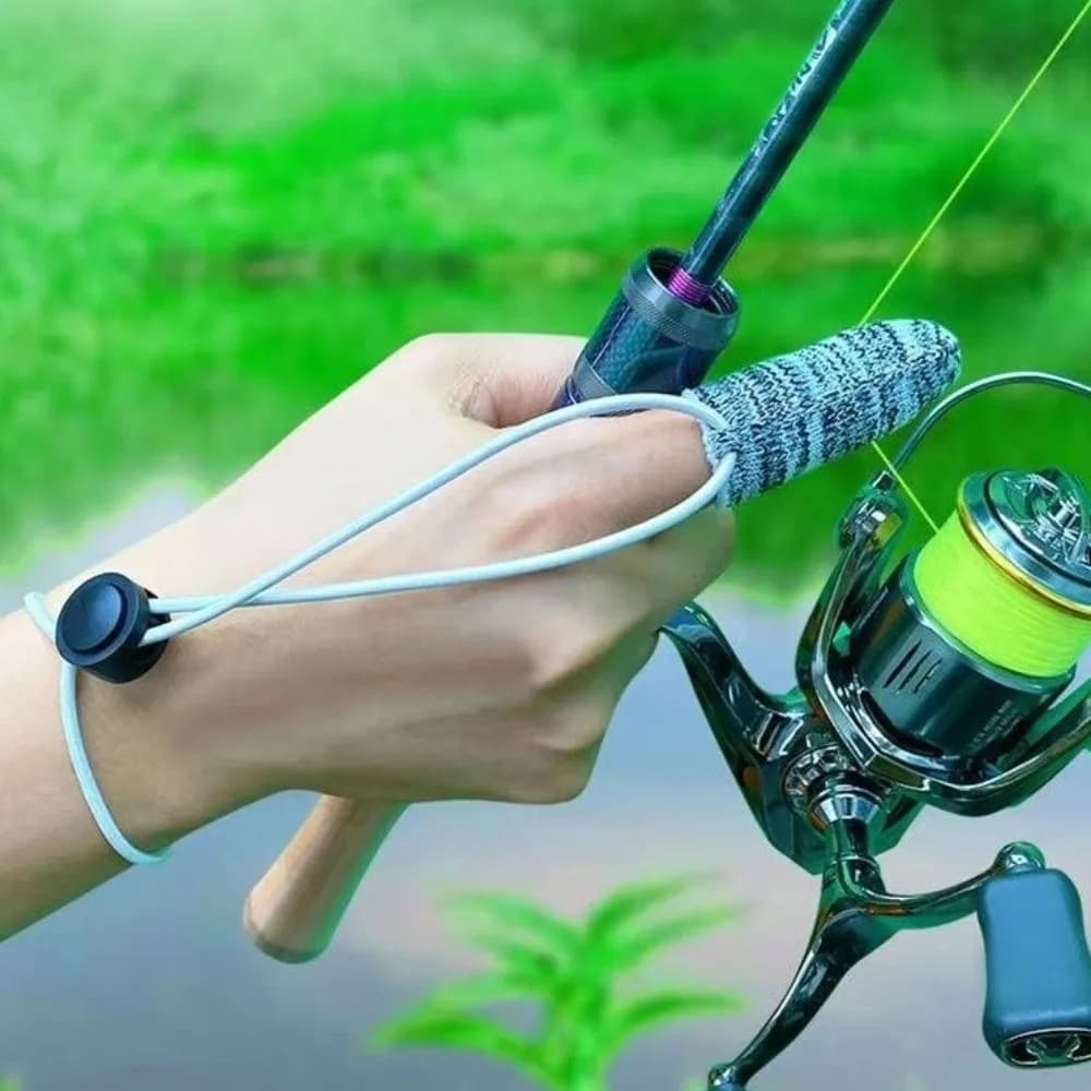 Guanti da Pesca Antiscivolo a Dito Singolo, Traspiranti con Fascia Elastica, Guanti da Pesca per il Controllo della Linea, Protezione per le Dita Resistente all'Usura