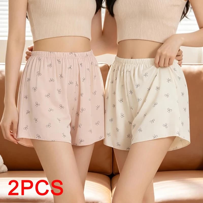 Protective Shorts Under the Skirt Fashion Women's Boxer Ice Silk Underwear for Women Safety Short Pants Panties Plus Size Shorts