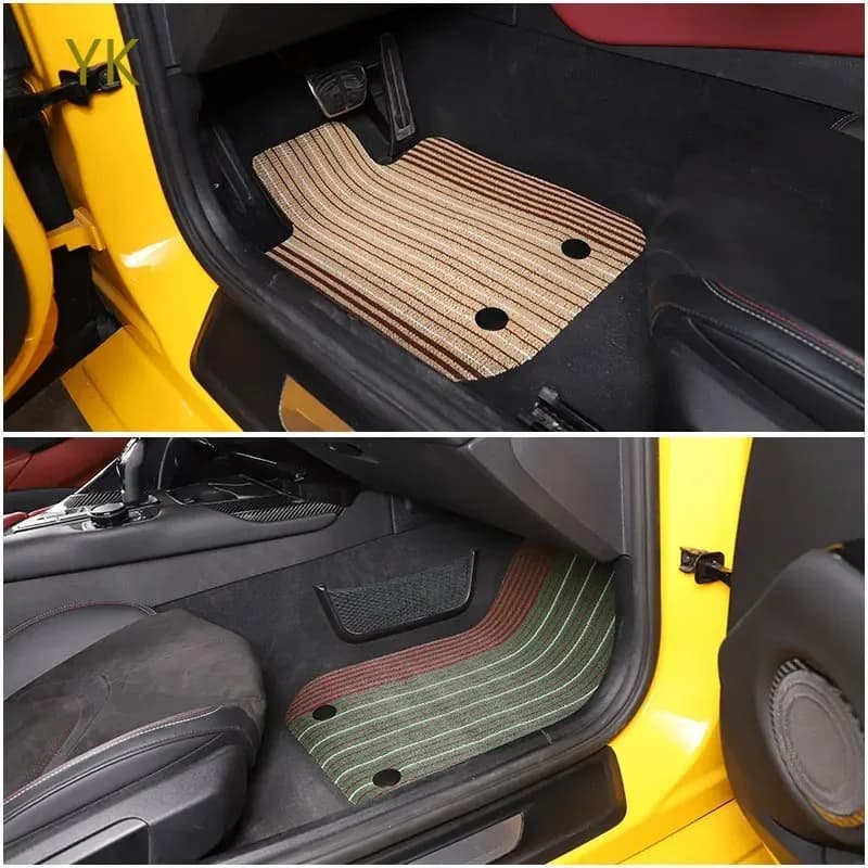 Tappetini per auto Tappetini per auto in gomma TPE per fila anteriore Tappetini per Toyota GR Supra MK5 A90 19-25 Accessori interni per auto (6 colori)