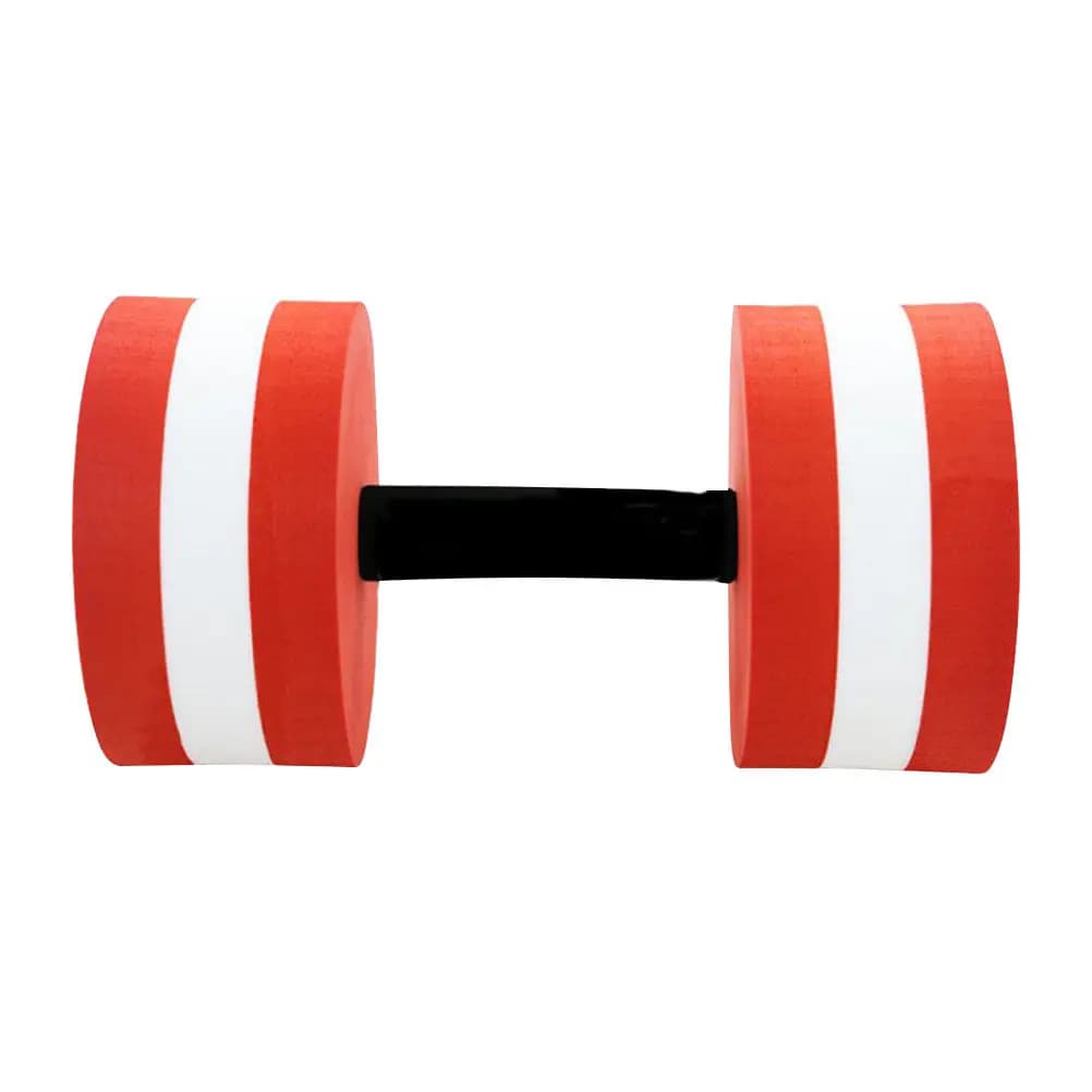 1Pcs Red Eva Dumbbell Swimming Yoga Floating Pool Exercise Buoyant Lightweight Easy Dry Low Water Absorption for Aquatic Sports
