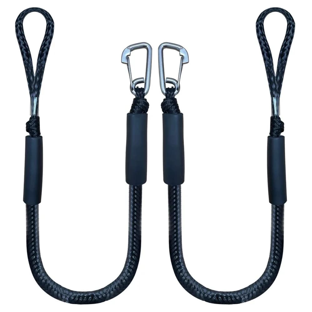 Corda per ormeggio dock Corda elastica intrecciata cava Accessori per ormeggio marino Linea per dock bungee in PE con fibbia M8 per yacht e surf