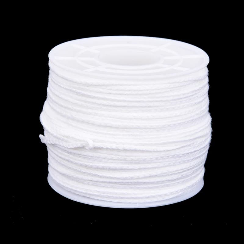 61m x 2.5mm square cotton coil braid candle stopper core for candle production
