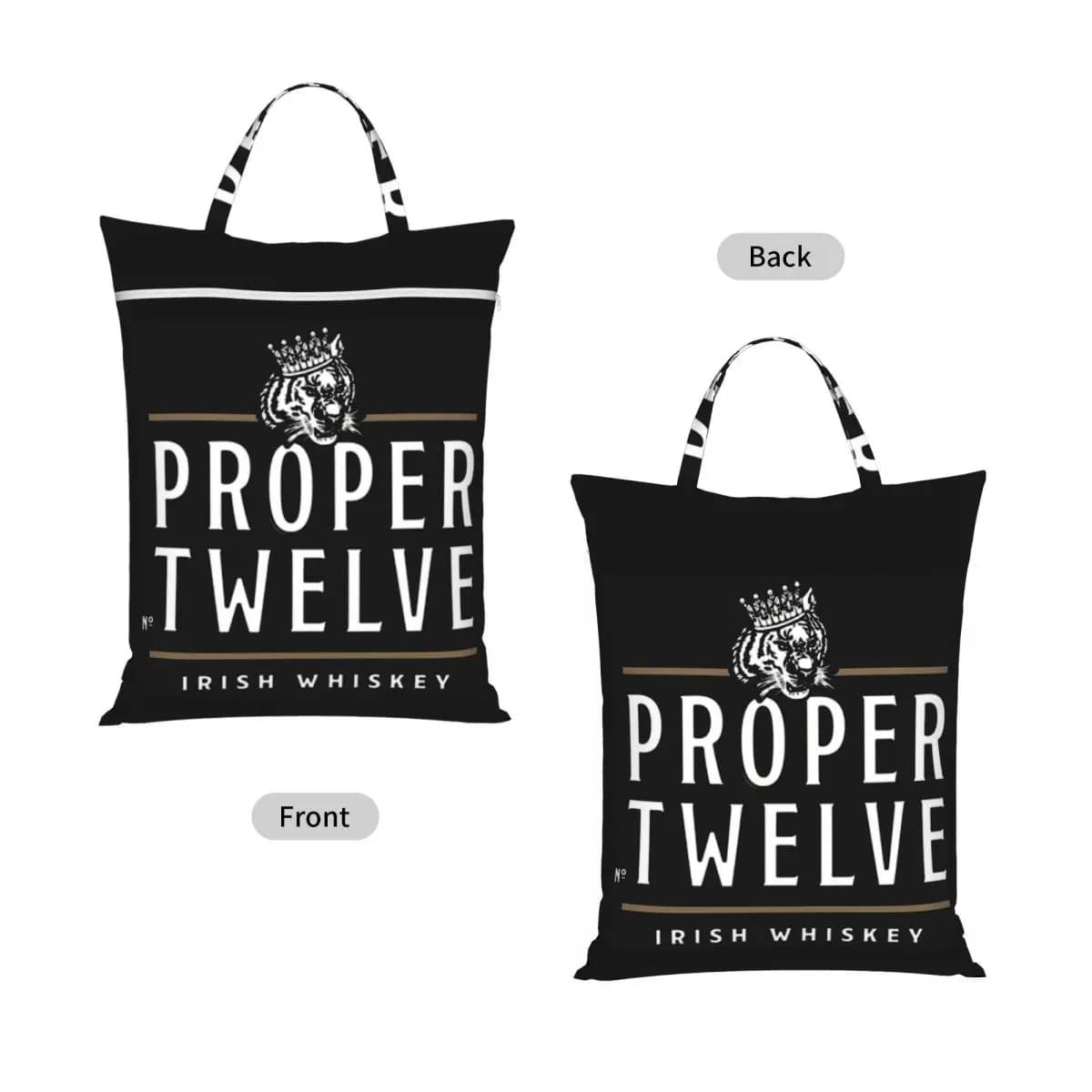 Proper 12 Proper Twelve Irish Whiskey Travel Laundry Bag Waterproof Reusable Dirty Clothes Pouch Yoga Vacation Washing Basket