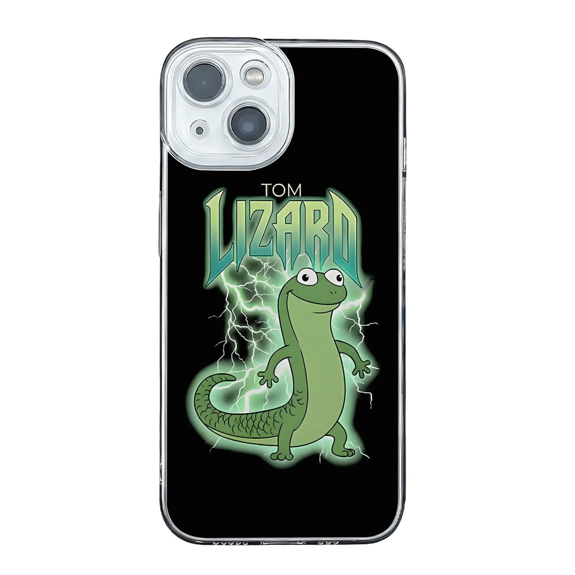 Cover anti-collisione Tom Lizard Movie Hoppers per iPhone 17 16 15 14 13 12 11 Pro Max