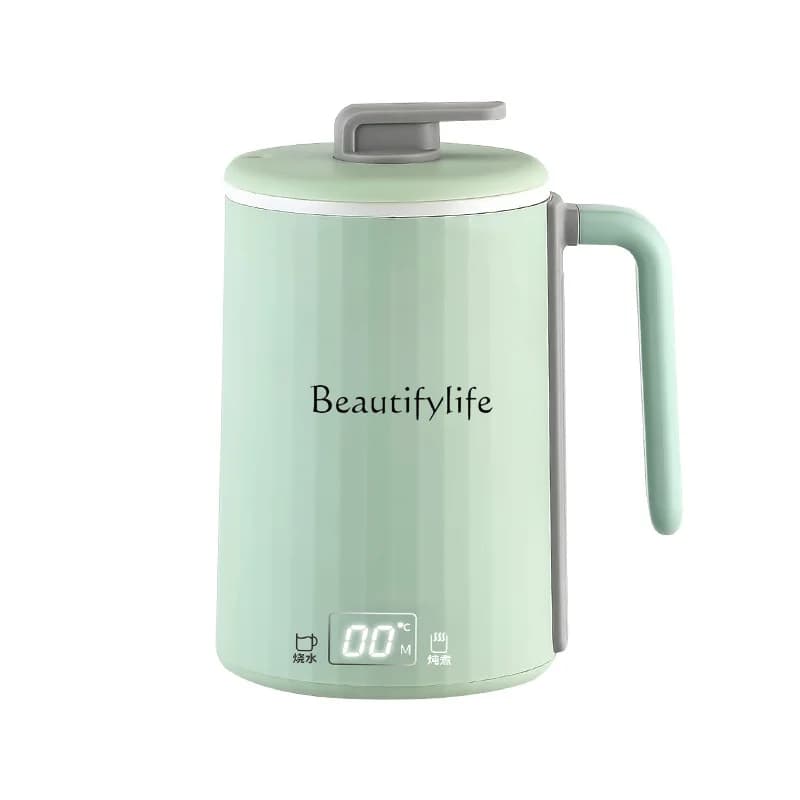 110V Travel Electric Kettle Temperature Control Insulation Pot Portable Electric Kettle Electric Stew Cup Heating Cup