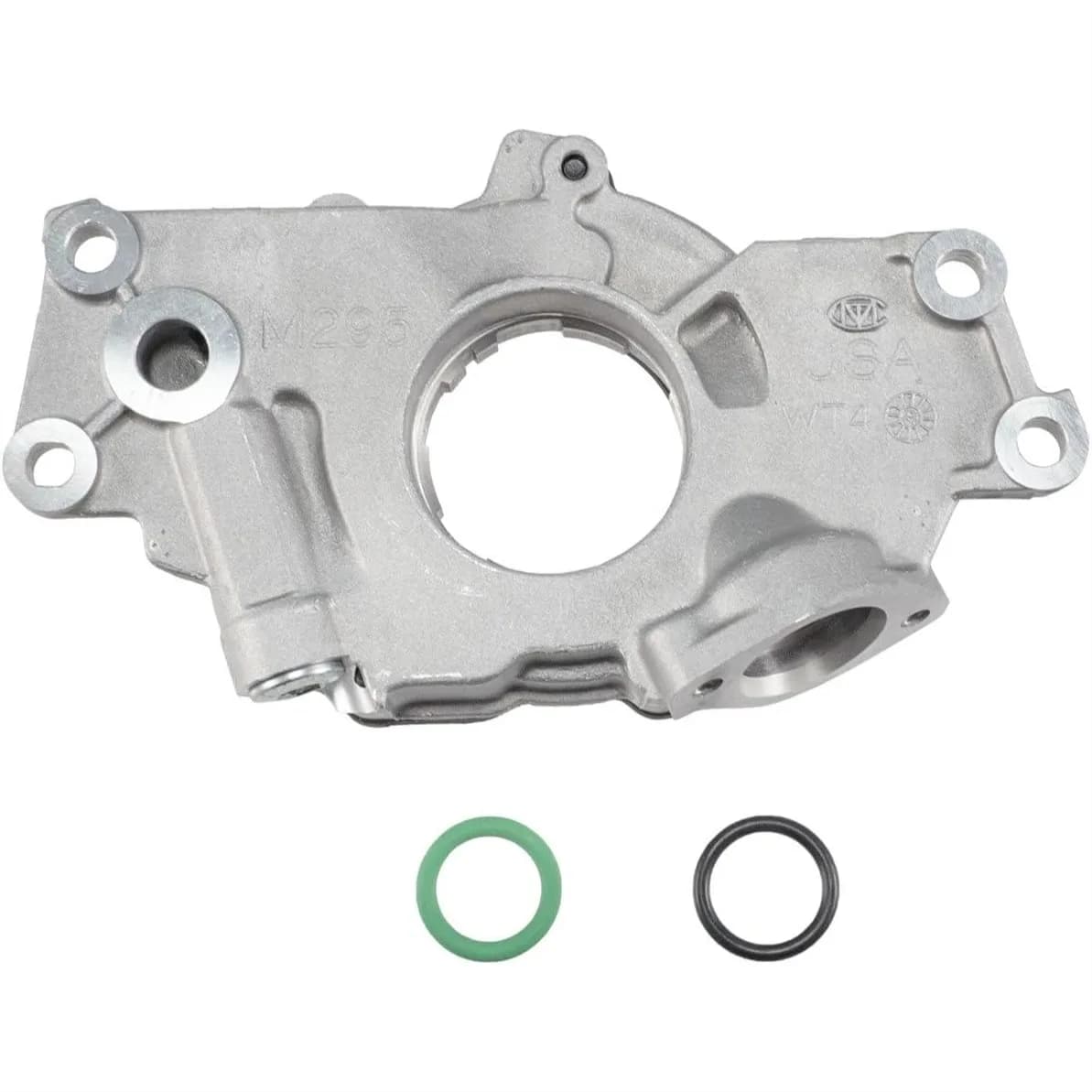 Engine Oil Pump with Standard Volume and Pressure, Cast Aluminum Housing, O-Rings Included for Automotive Replacement