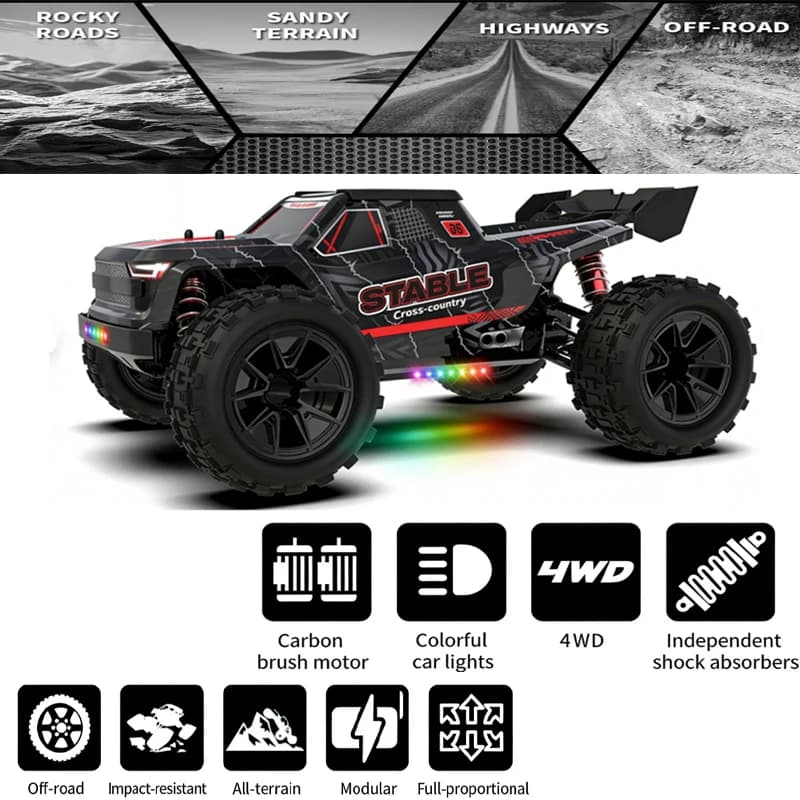 JJRC C8831 Auto RC 1:14, Auto Telecomandata 2.4G 4WD Fuoristrada, Proporzionale Completa, 40KM/H, per Arrampicata e Drift, Regalo per Bambini