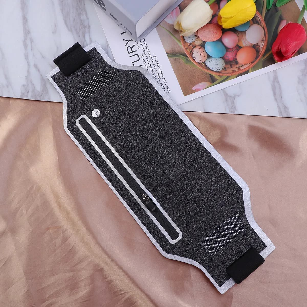 Ultra Slim Running Waist Bag, Lightweight Adjustable Phone Door, Fitness Jogging Bag, Cycling, Hiking, Coaching, Travelling