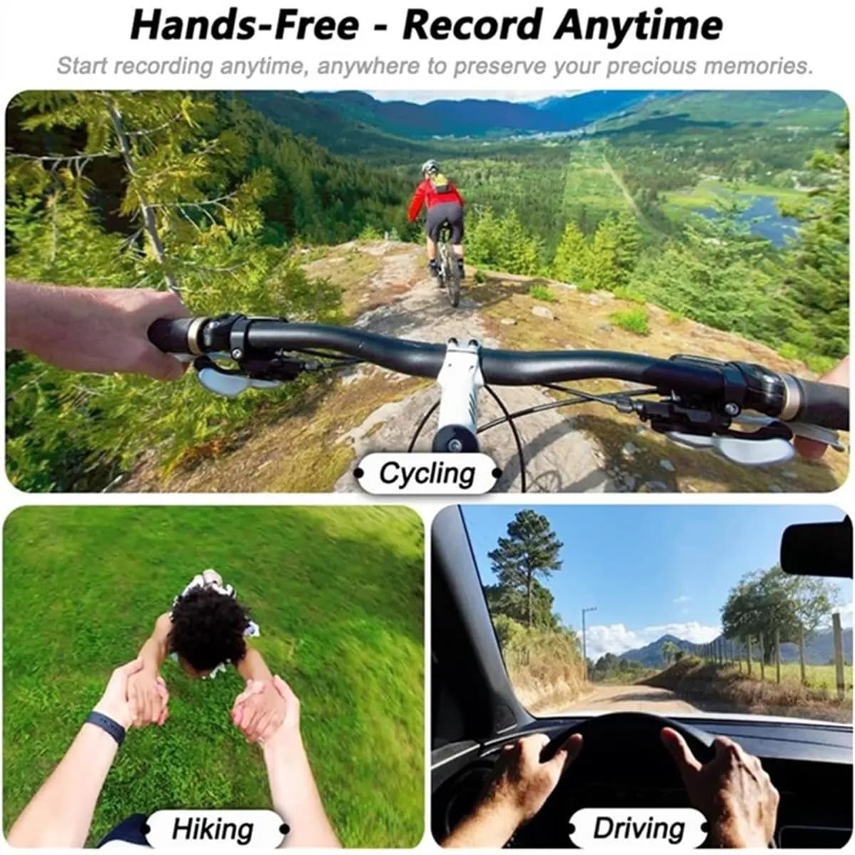 AB31 Mini 4K 128GB Wearable Camera, Action Cam Pocket, Sports Camera, for Cycling, Vlogging, Animal Walks, Swimming