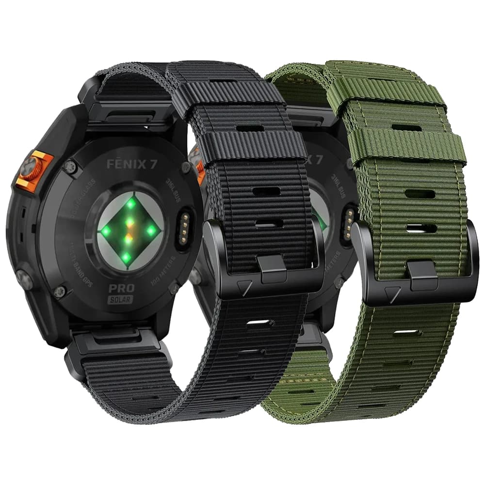 Cinturino in nylon QuickFit 22mm 26mm per Garmin Fenix 7 7X 6X Pro/Epix Pro Gen 2 51mm 47mm/Fenix6 5Plus 5XPlus cinturino intrecciato