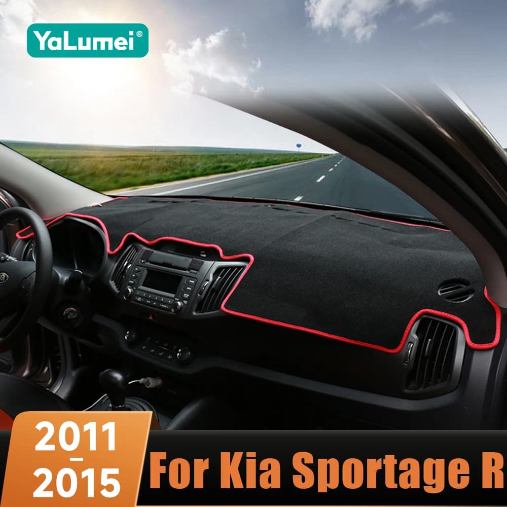 Per Kia Sportage R 3rd 2011 2012 2013 2014 2015 LHD Auto Cruscotto Copertura Tappetini Evitare Luce Pad Anti-Uv caso Tappeti Accessori