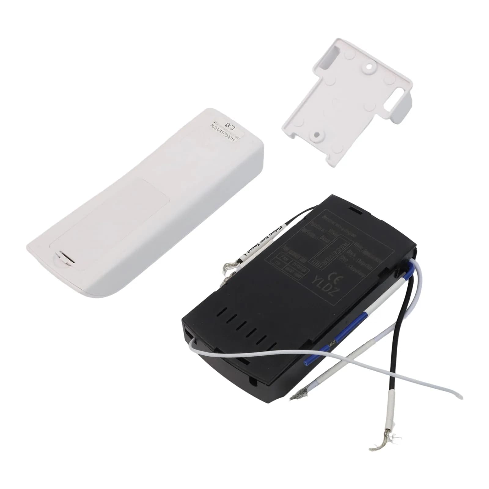 Controller funzione temporizzazione Telecomando wireless Controllo risparmio energetico Controller bianco nero per lampada ventilatore a soffitto