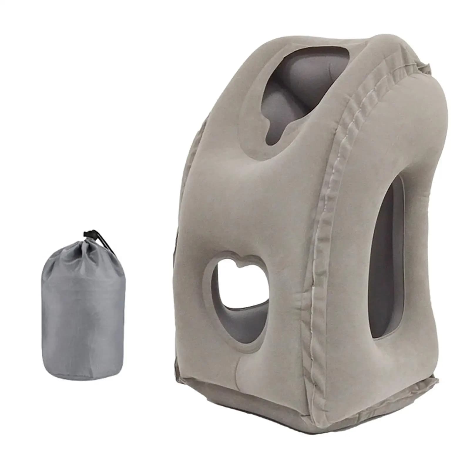 Cuscino da viaggio gonfiabile Cuscino ergonomico per il supporto del collo Cuscino per aereo Cuscino da viaggio su strada portatile per il treno dell'auto di casa Adulti Bambini