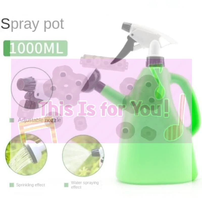 Spruzzatore a Pressione per Piante, Annaffiatoio in Plastica da 1L per Giardino, Attrezzi da Giardinaggio, Spruzzatore Regolabile 2 in 1 per Fiori e Casa