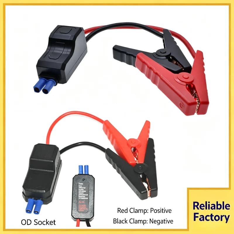 Car Emergency Jump Starter Clips with Intelligent Reverse Connection Protection 650A Multifunctional Car Battery EC5 Jump Cables