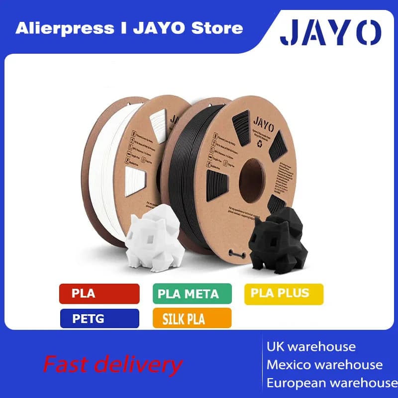 JAYO PETG/PLA+/SETA/PLA/Marmo/LegnoTPU/ABS 3D Printer Filament 2 rolls 1,75 mm Environmental material for 3D pen and printer