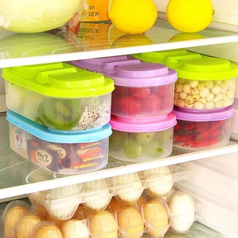 High Quality Food Container Portable Lunch Box Capacity Camping Picnic Food Fruit Container Storage Box for Kids Dinnerware