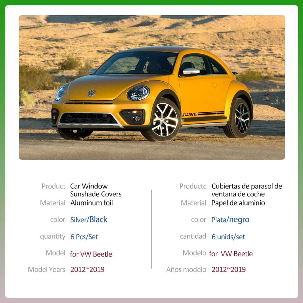 Auto Parasole per Volkswagen VW Coccinelle Maggiolino 2012 ~ 2019 Finestre Visiera Parasole Parabrezza Laterale Tenda di Copertura Pad Accessori