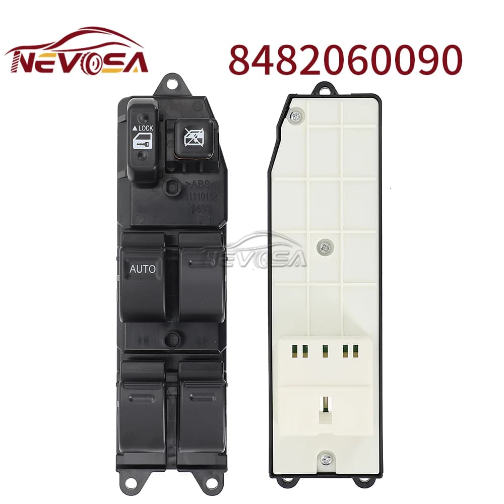 Interruttore di controllo dell'alzacristallo elettrico NEVOSA 8482060090 per Toyota Echo Yaris T.U.V 4runner Hilux Land Cruiser Camry 84820-60090