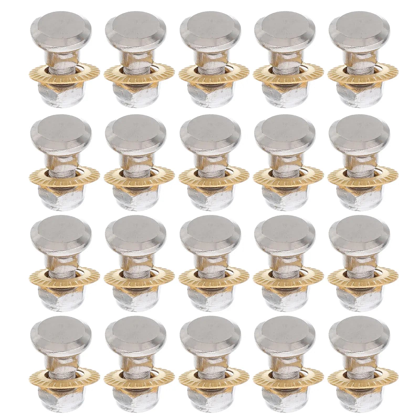 30Sets Heavy Duty Pruner Pivot Bolts Nuts Replacement Parts for Garden Shears Pruning Shears Hardware Outdoor Tool Repair Kit