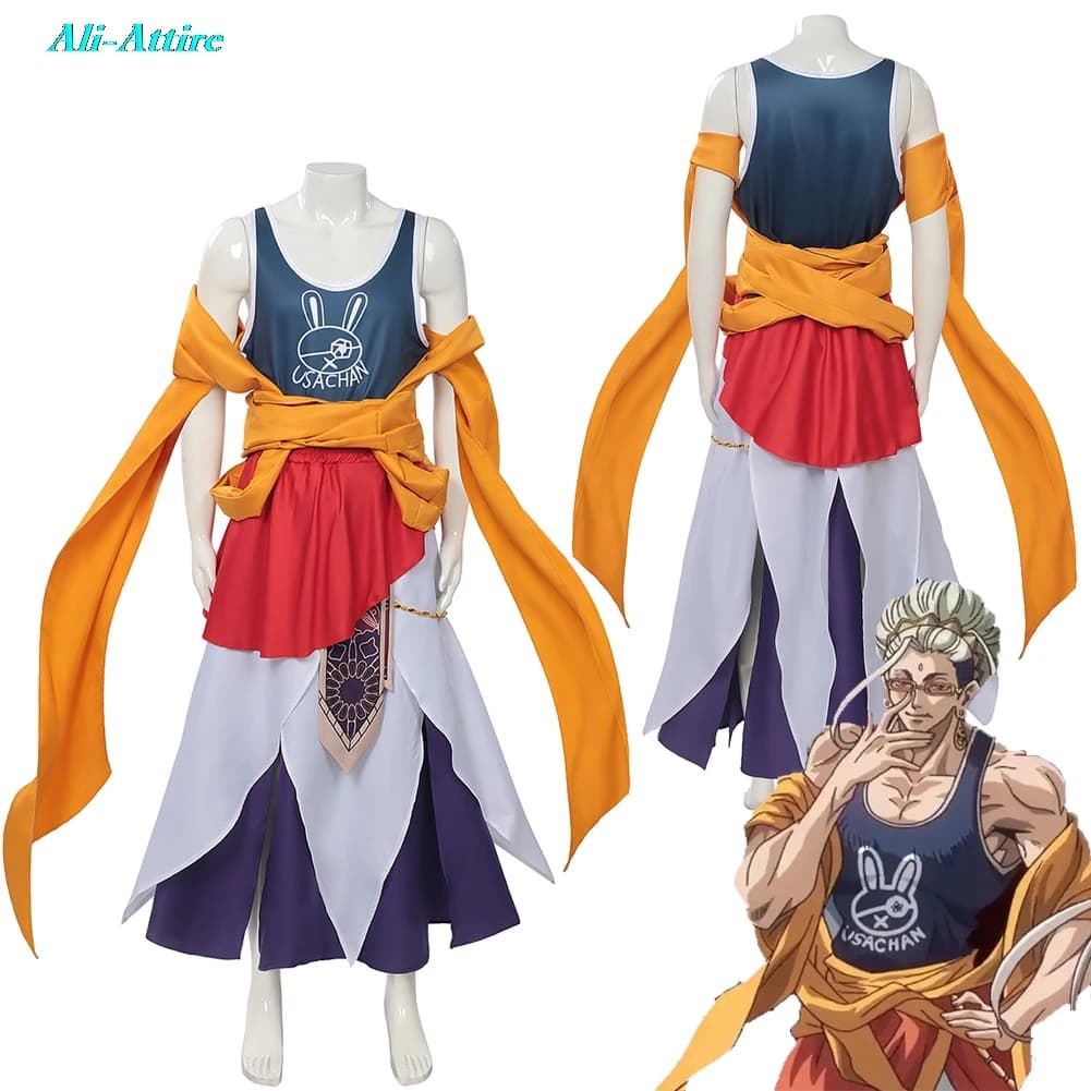 Costume Cosplay Anime Record of Ragnarok, Abito Buddha, Vestiti per Uomo, Travestimento per Feste, Gioco di Ruolo, Costume di Halloween, Abiti per Carnevale