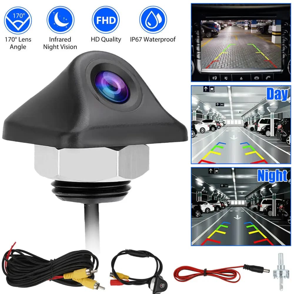 Telecamera retromarcia di retromarcia per auto 170 ° Telecamera impermeabile per visione notturna CMOS LED HD