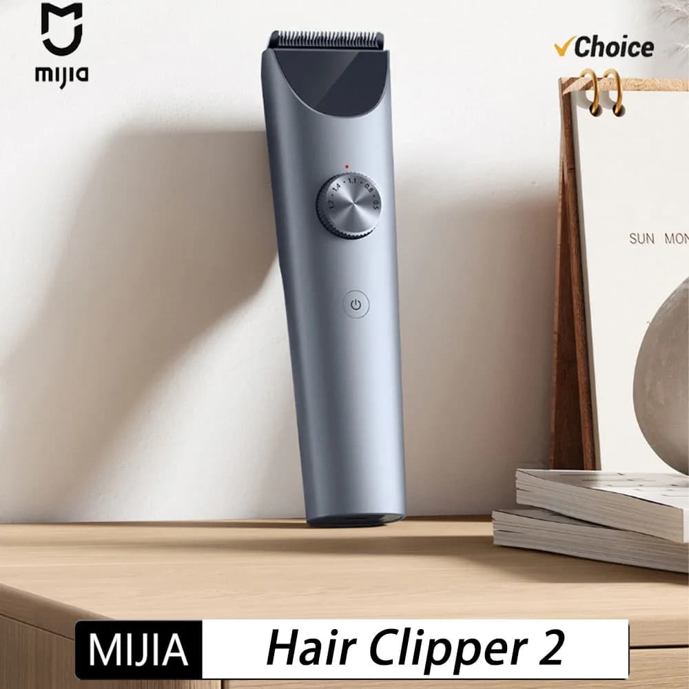 MIJIA Hair Clipper 2 Hair Trimmer Professional Beard Cut Machine IPX7 Waterproof Wireless Haircut Machine Mijia Clipper 2 cn