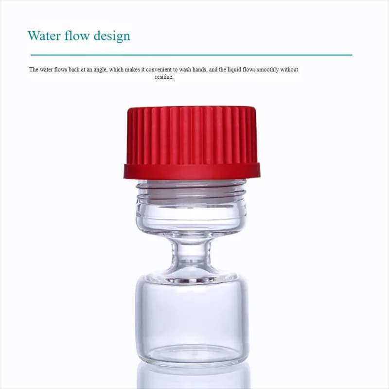Anti-diffusion liquid micro-evaporation bottle cleaning process with sealing bottle mouth GL45