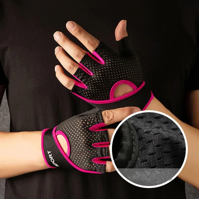 Men's Professional Gym Fitness Gloves Power Lifting Women's Weights Outdoor Training Anti-slip Bike Half Dite Sports Gloves MY552