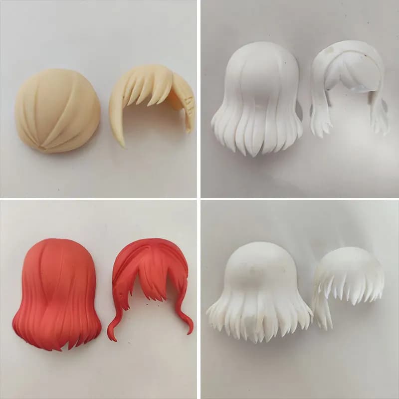 GSC Clay Man Hair white model OB11 accessori per bambole