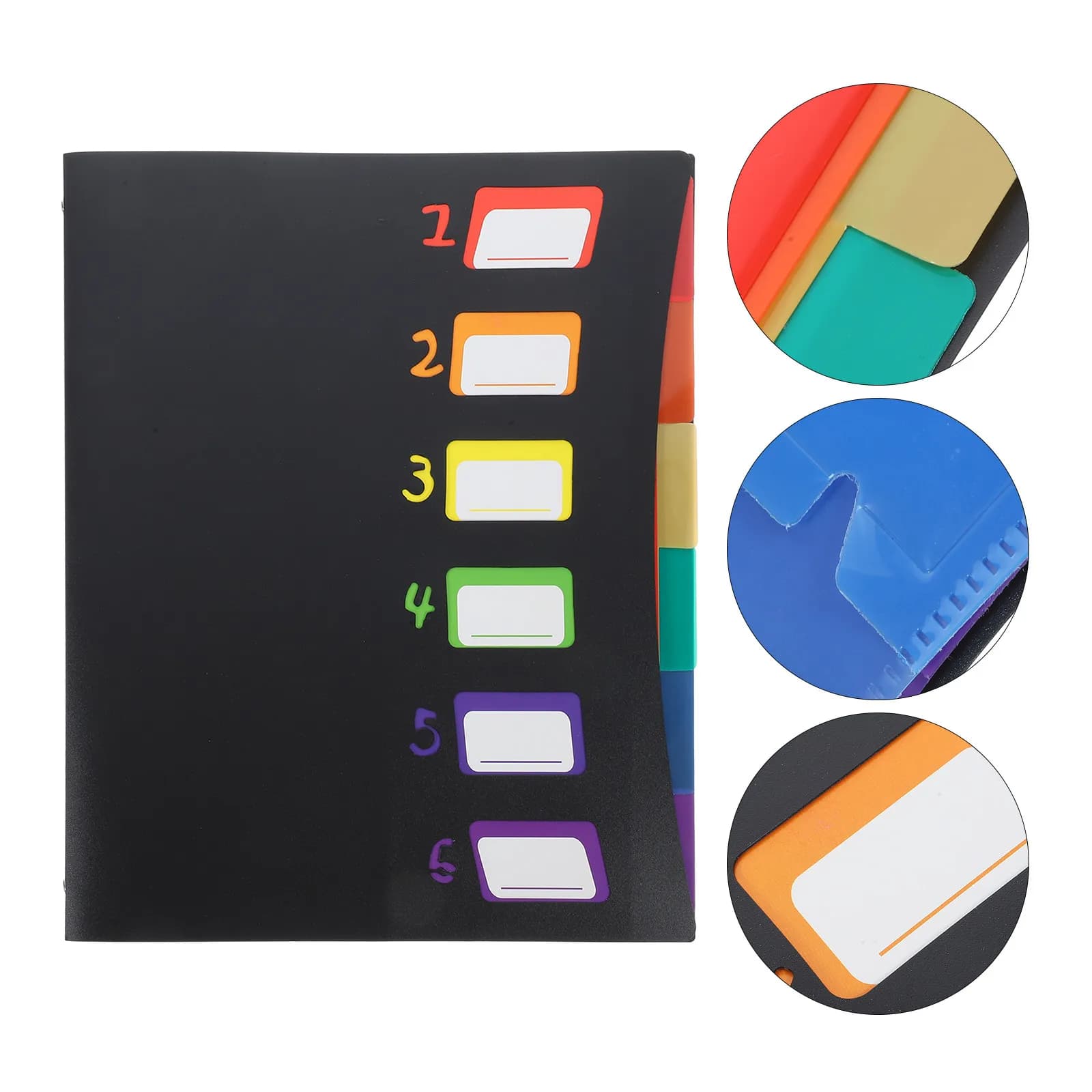 Cartella Portadocumenti in Plastica Resistente con Tasca, Ottima Texture, Organizzatore per Documenti Resistente all'Usura per Ufficio, Affari e Conferenze