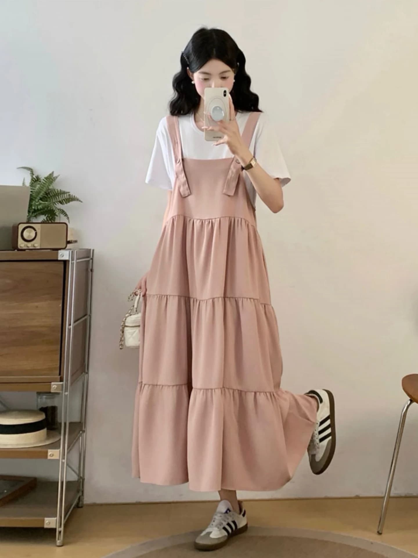 Complete Summer Women's Slimming Plus Sizes, Trendy Vest Dress Hiding Shapes, Set Two Pieces Ringiovanente Effect, Ensemble Ultra Popular