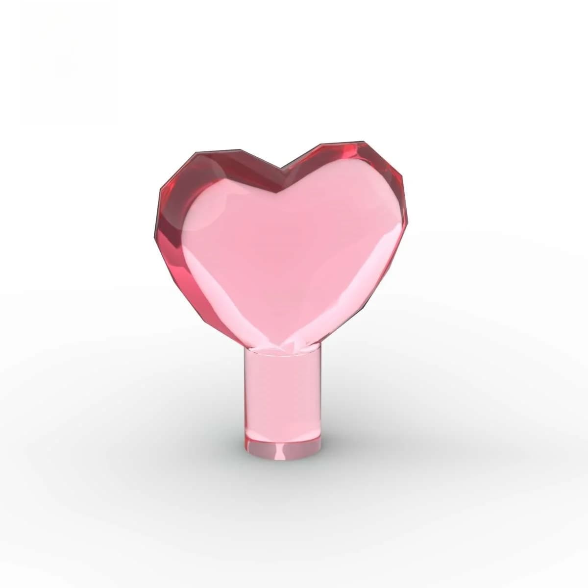 Mattoncini Magnetici a Forma di Cuore con Piccole Particelle Trasparenti, Accessori per Bambole, Regali Decorativi, Parti di Giocattoli