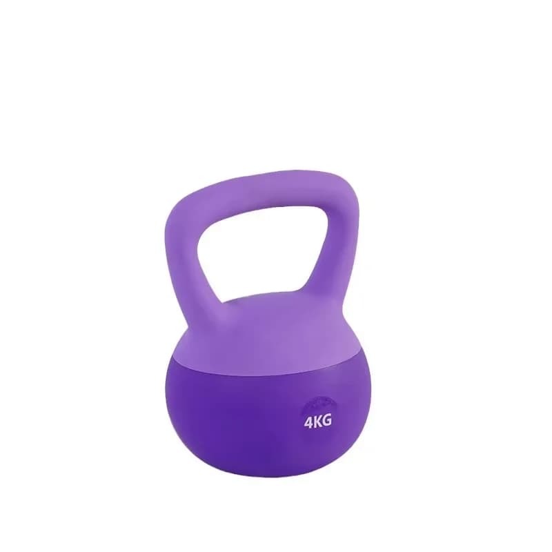 Kettlebell Morbido in PVC per Allenamento di Forza a Casa, con Base Antiscivolo e Pesi Liberi per Swing Transversali