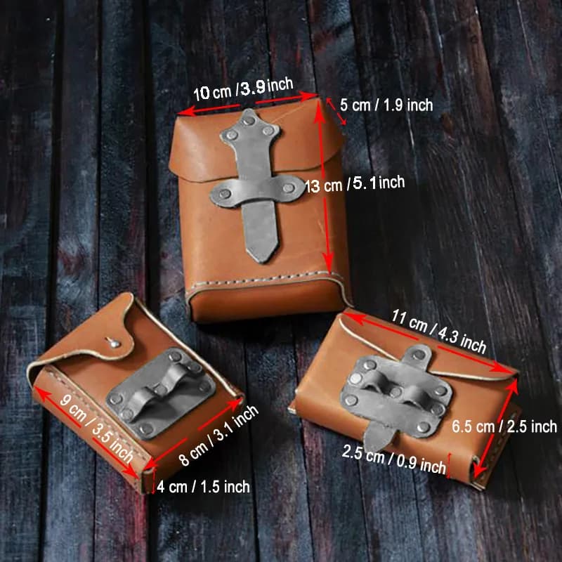 Borsa a marsupio in pelle PU stile Medievale Rinascimentale, Portamonete, Accessorio per Costume da Cavaliere Crociato, Marsupio Portafoglio