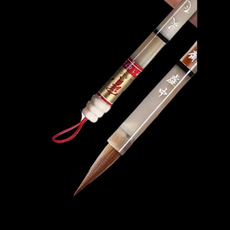 Weasel Hair Brushes Caligrafia High Grade Horns Penholder Calligraphy Brush Pen Chinese Wolf Hair Brush Pen Set Tinta China