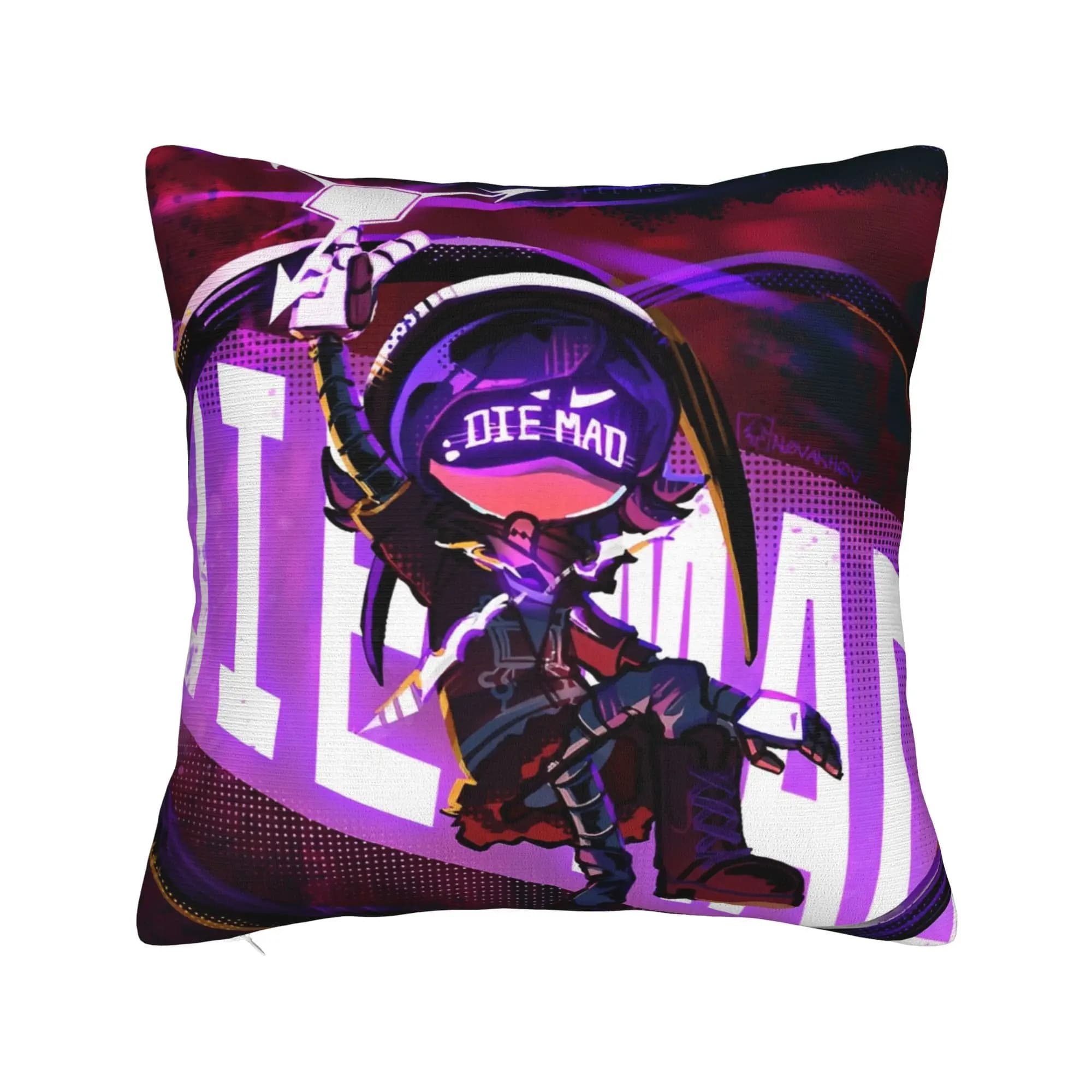 Robot Murder Drones V Uzi Pillow Cover Comfy Cushion Cover Retro Trendy Pillow Case For Chair Sofa Home Decor
