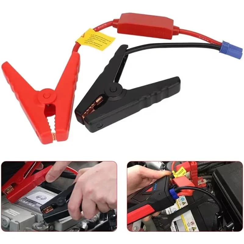 Cavo batteria per automobili Booster per auto portatile portatile con morsetti Modulo avviamento di emergenza che attacca l'accensione automatica a terra