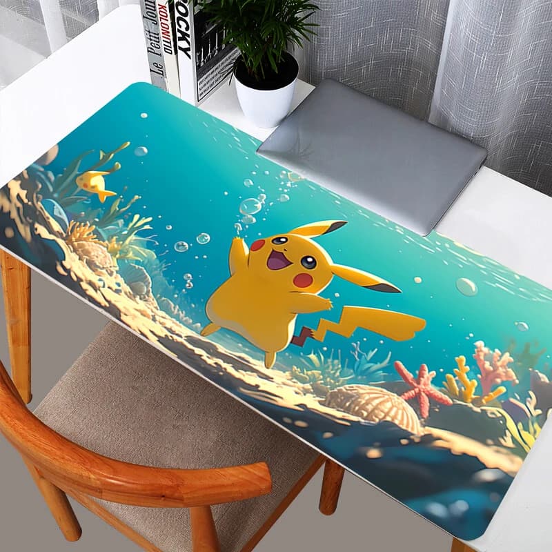 Tappetini per mouse XXL 900*400 Pokemon Pikachu Anime, tappetini da scrivania per ufficio, accessori per PC gaming, nuovi tappetini per mouse, tappetino per tastiera laptop